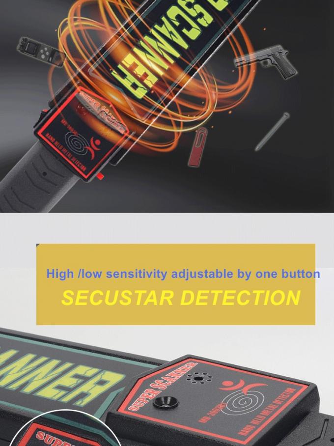 M.D.-3003BI Hand - gehouden van de de Detectors Hoge Gevoeligheid van het Veiligheidsmetaal het Alarm Zelfkaliberbepaling 0