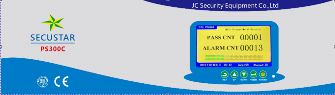 LCD van de hotelveiligheid de Detector van het het Kadermetaal van de Alarmdeur met 4-8 de Steun van de urenmacht 2
